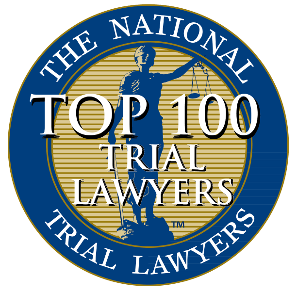 the national trial lawyers top 100 trial lawyers badge icon